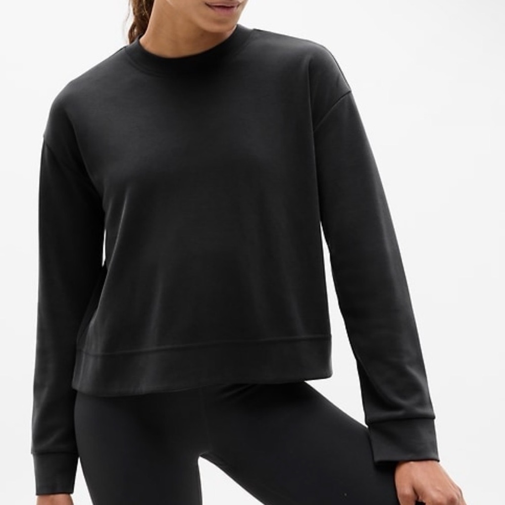 Athleta Seasoft Crewneck Sweatshirt - Black